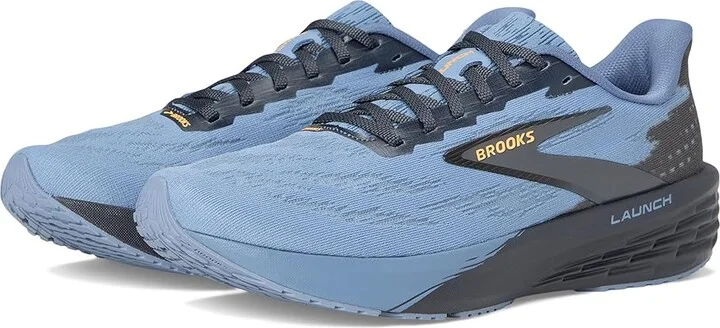 Brooks Launch 11 Men's Running Shoes Country Blue/Ebony/Orange : 14 D - Medium, Synthetic