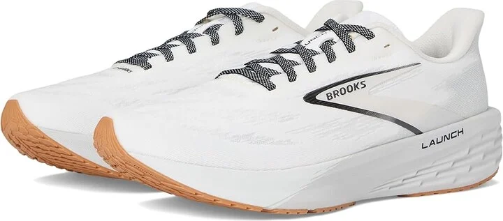 Brooks Launch 11 Men's Running Shoes White/Grey/Black : 11 D - Medium, Synthetic