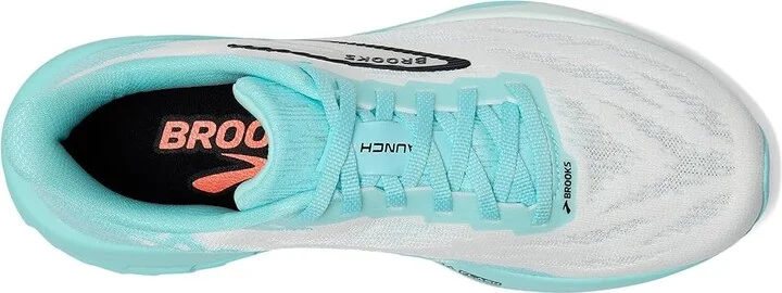 Brooks Launch 11 Women's Running Shoes White/Atomizer/Pink Clay : 8 B - Medium, Synthetic - Image 2