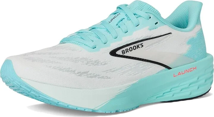 Brooks Launch 11 Women's Running Shoes White/Atomizer/Pink Clay : 8 B - Medium, Synthetic - Image 5