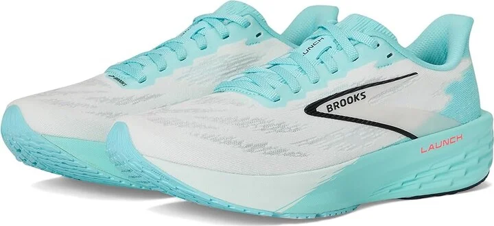 Brooks Launch 11 Women's Running Shoes White/Atomizer/Pink Clay : 8 B - Medium, Synthetic