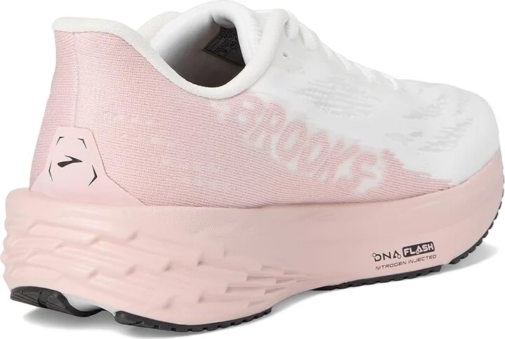 Brooks Launch 11 Women's Running Shoes White/Gold/Pink : 12 B - Medium, Synthetic - Image 4