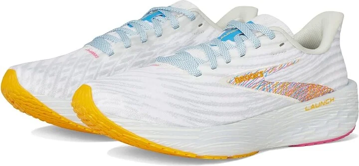 Brooks Launch 11 Women's Running Shoes White/Murmur/Blithe : 11.5 B - Medium, Synthetic