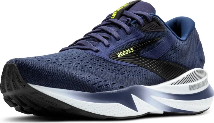 Brooks Men’s Adrenaline GTS 24 Supportive Running Shoe - Peacoat/Black/Sharp Green - 9 Wide