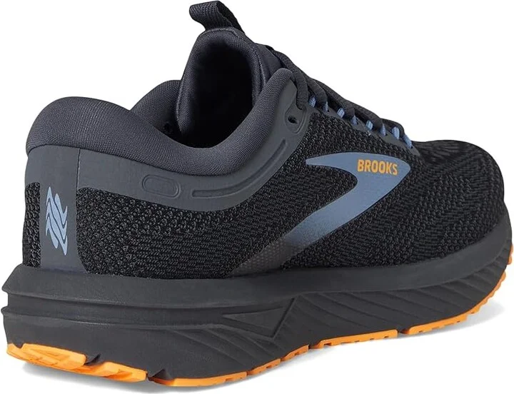 Brooks Revel 7 Men's Running Shoes Black/Country Blue/Orange : 9 D - Medium, Synthetic - Image 4
