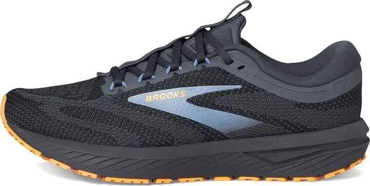Brooks Revel 7 Men's Running Shoes Black/Country Blue/Orange : 9 D - Medium, Synthetic - Image 6