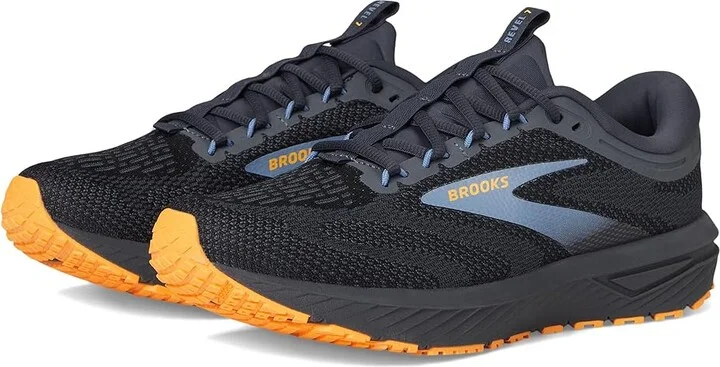 Brooks Revel 7 Men's Running Shoes Black/Country Blue/Orange : 9 D - Medium, Synthetic