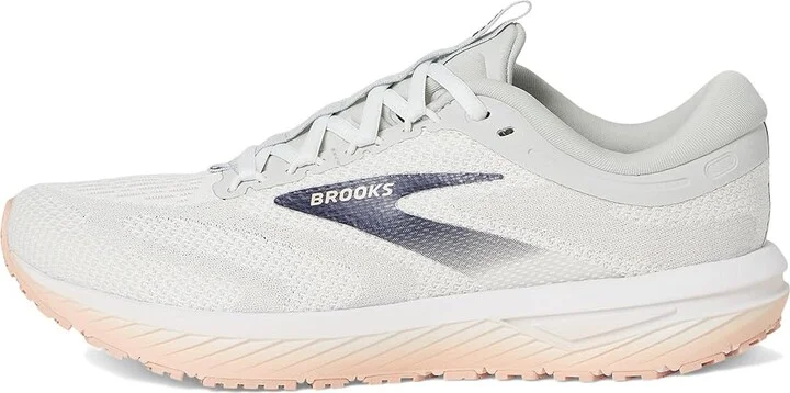 Brooks Revel 7 Women's Running Shoes Oyster/White/Tropical Peach : 7 B - Medium, Rubber - Image 6