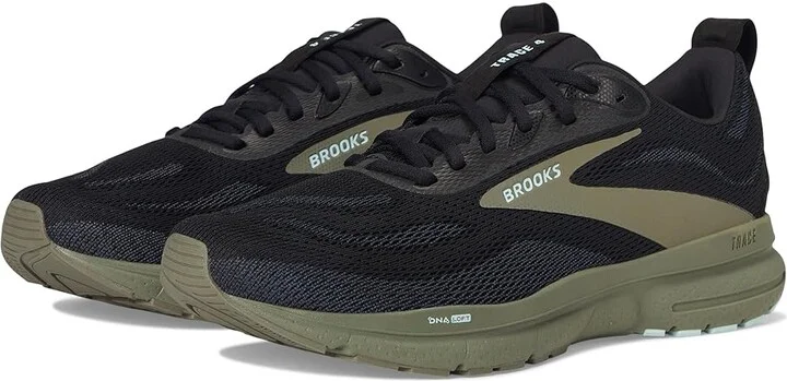 Brooks Trace 4 Men's Running Shoes Black/Ebony/Dusty Olive : 11 D - Medium, Rubber