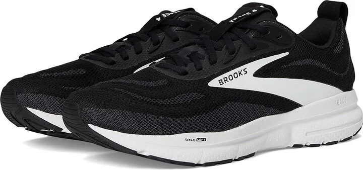 Brooks Trace 4 Men's Running Shoes Black/Grey/White : 8 D - Medium, Rubber