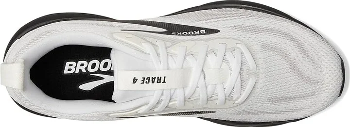 Brooks Trace 4 Men's Running Shoes Bright White/Oyster/Black : 12 D - Medium, Rubber - Image 2