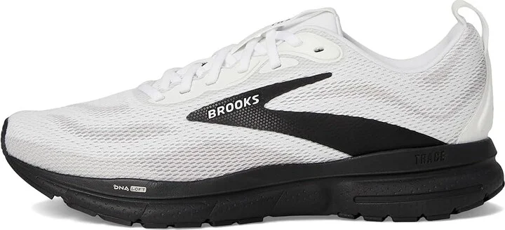 Brooks Trace 4 Men's Running Shoes Bright White/Oyster/Black : 12 D - Medium, Rubber - Image 6