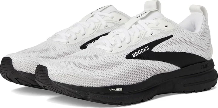 Brooks Trace 4 Men's Running Shoes Bright White/Oyster/Black : 12 D - Medium, Rubber