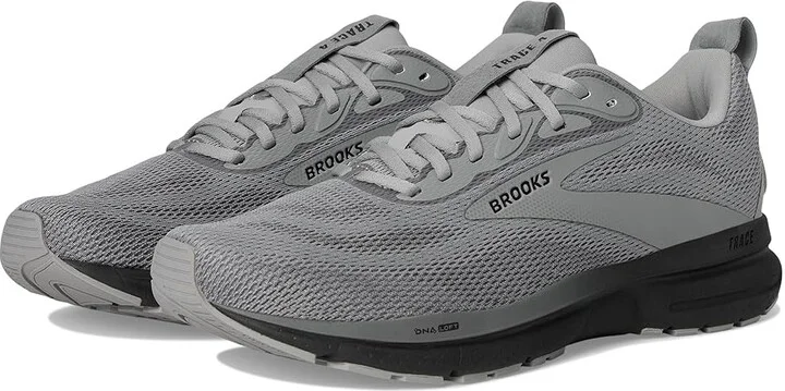 Brooks Trace 4 Men's Running Shoes Grey/Black/Ebony : 8 D - Medium, Rubber