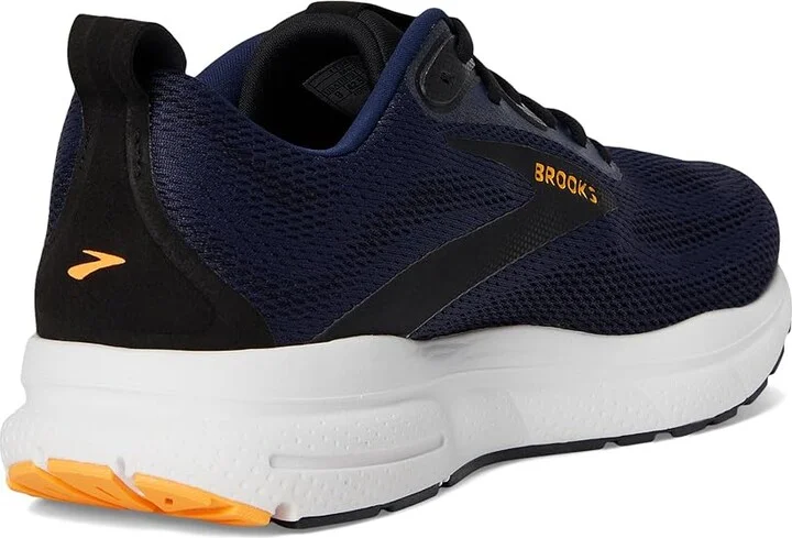 Brooks Trace 4 Men's Running Shoes Peacoat/Black/Orange Pop : 13 D - Medium, Rubber - Image 4