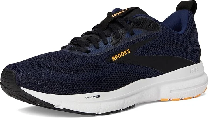 Brooks Trace 4 Men's Running Shoes Peacoat/Black/Orange Pop : 13 D - Medium, Rubber - Image 5