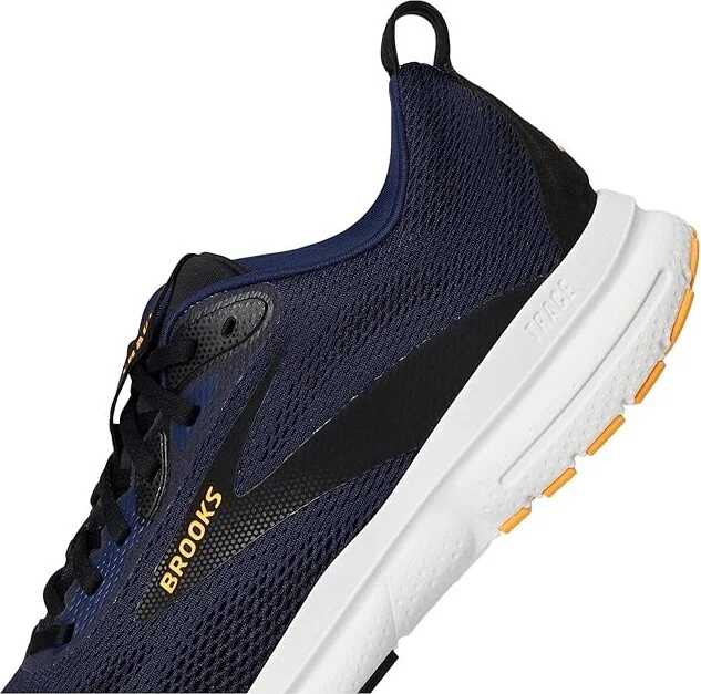 Brooks Trace 4 Men's Running Shoes Peacoat/Black/Orange Pop : 13 D - Medium, Rubber - Image 7