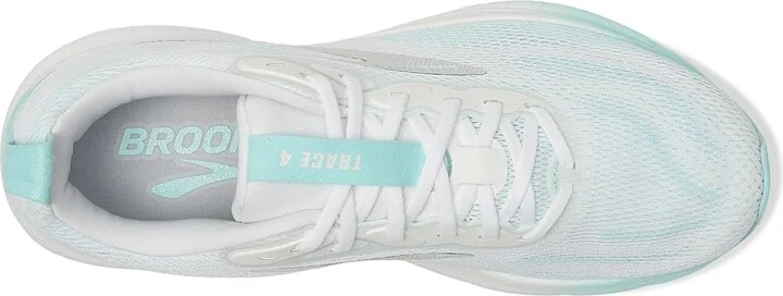 Brooks Trace 4 Women's Running Shoes Bright White/Limpet/Black : 8.5 B - Medium, Rubber - Image 2