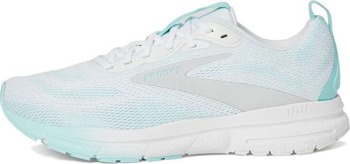 Brooks Trace 4 Women's Running Shoes Bright White/Limpet/Black : 8.5 B - Medium, Rubber - Image 6
