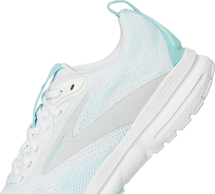 Brooks Trace 4 Women's Running Shoes Bright White/Limpet/Black : 8.5 B - Medium, Rubber - Image 7