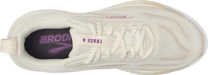 Brooks Trace 4 Women's Running Shoes Coconut Milk/Almond/Purple : 11.5 B - Medium, Rubber - Image 2