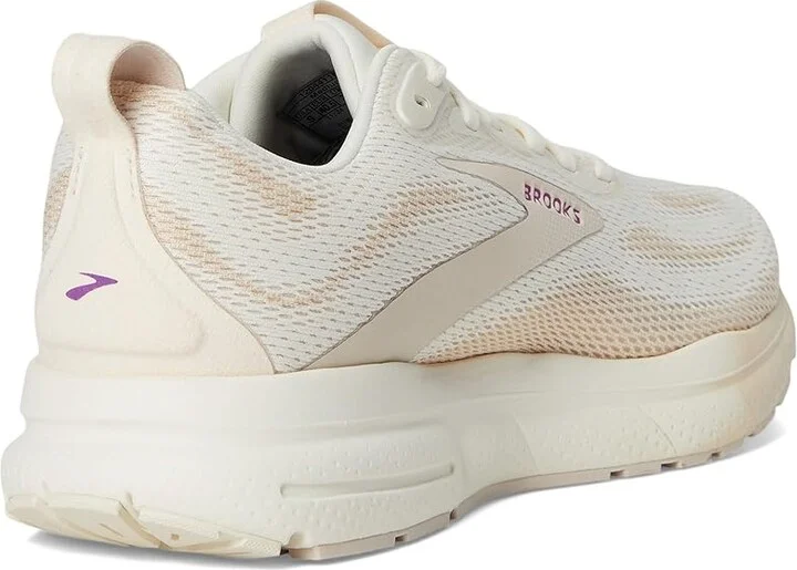 Brooks Trace 4 Women's Running Shoes Coconut Milk/Almond/Purple : 11.5 B - Medium, Rubber - Image 4