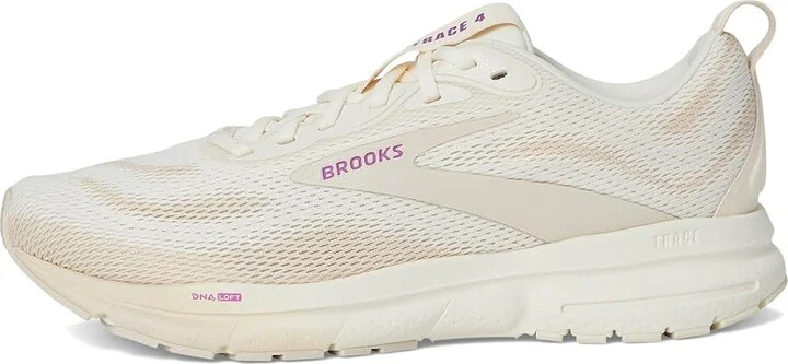 Brooks Trace 4 Women's Running Shoes Coconut Milk/Almond/Purple : 11.5 B - Medium, Rubber - Image 6