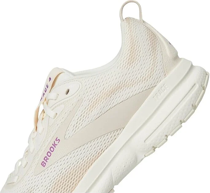 Brooks Trace 4 Women's Running Shoes Coconut Milk/Almond/Purple : 11.5 B - Medium, Rubber - Image 7