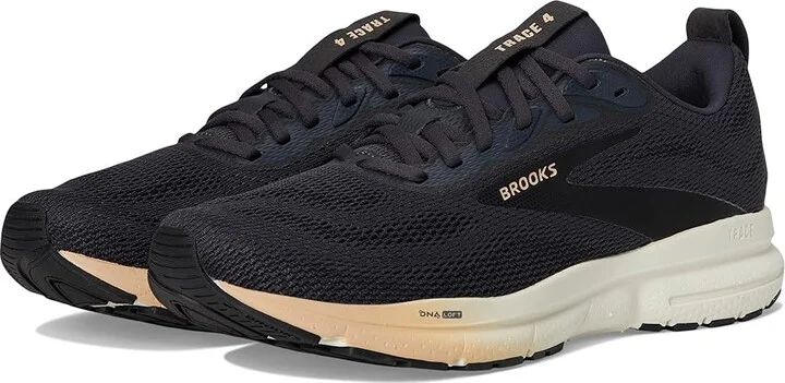 Brooks Trace 4 Women's Running Shoes Ebony/Black/Almond : 10 B - Medium, Rubber