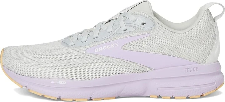 Brooks Trace 4 Women's Running Shoes Oyster/Purple/Sherbert : 5 B - Medium, Rubber - Image 6