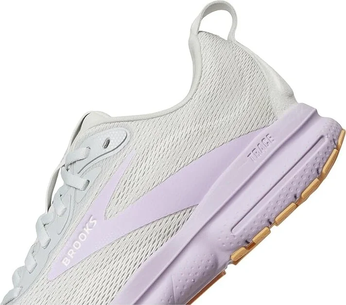 Brooks Trace 4 Women's Running Shoes Oyster/Purple/Sherbert : 5 B - Medium, Rubber - Image 7