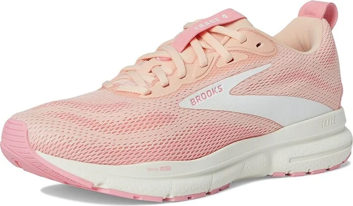Brooks Trace 4 Women's Running Shoes Tropical Peach/Dianthus/Grey : 11.5 B - Medium, Rubber - Image 5