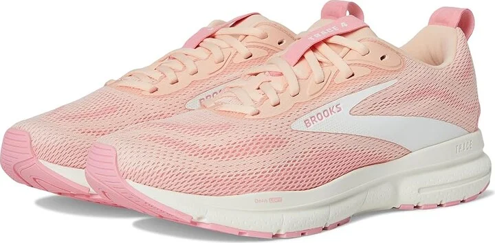 Brooks Trace 4 Women's Running Shoes Tropical Peach/Dianthus/Grey : 11.5 B - Medium, Rubber