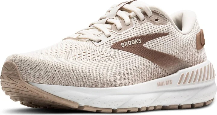 Brooks Women’s Ariel GTS 24 Supportive Running & Walking Shoe - Coconut/Chateau/Portabella - 9 Wide