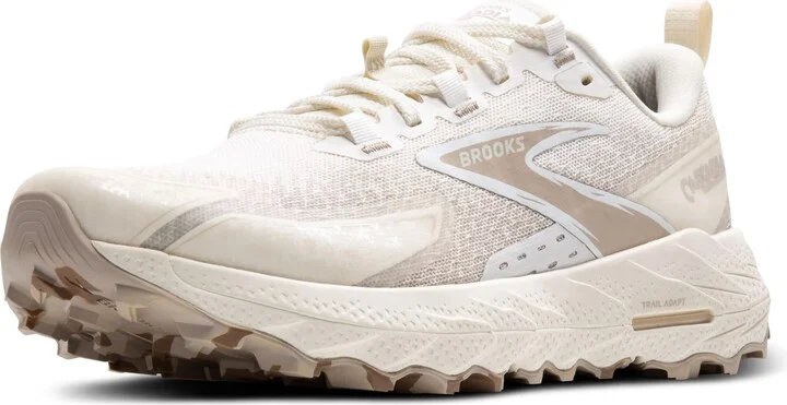 Brooks Women’s Cascadia 18 Mountain Trail Running Shoe - Coconut/Chateau/White - 10 Medium