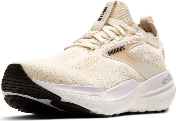 Brooks Women’s Glycerin Stealthfit 21 Neutral Running Shoe - Coconut/Lavender/Cream - 9 Medium