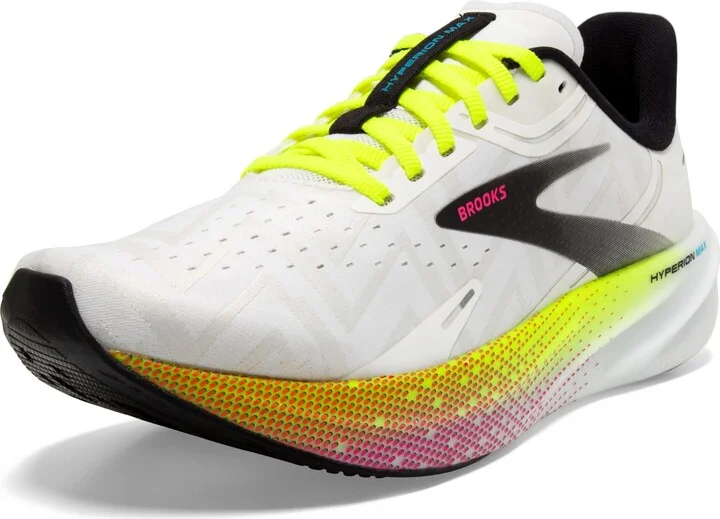 Brooks Women’s Hyperion Max Neutral Running Shoe - White/Black/Nightlife - 12 Medium