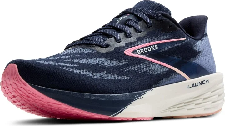 Brooks Women’s Launch 11 Neutral Running Shoe - Peacoat/Blue/Peach - 5 Medium