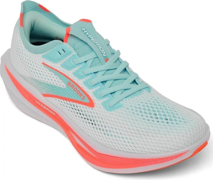 Brooks Women's Hyperion 3 Running Sneakers from Finish Line - White,Pink, Clay