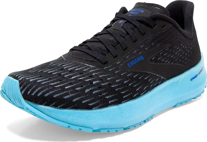 Brooks Women's Hyperion Tempo Road Running Shoe - Black/Iced Aqua/Blue - 5 Medium
