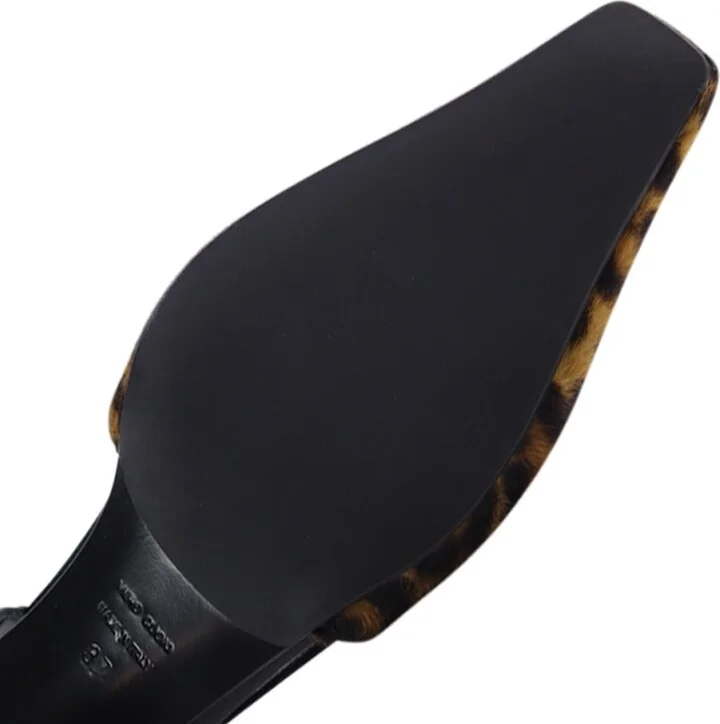 Brown / Black Elena Slingback Stilettos, Leopard - Image 6