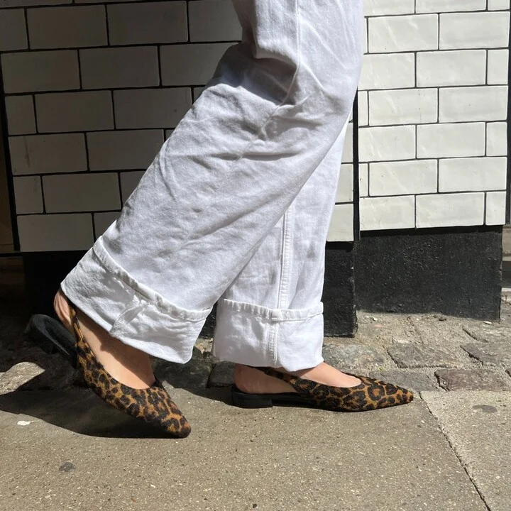 Brown / Black / Neutrals Gilda Slingback, Leopard Cow Fur - Image 2