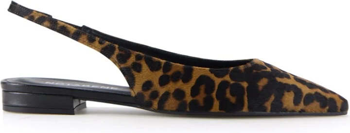 Brown / Black / Neutrals Gilda Slingback, Leopard Cow Fur