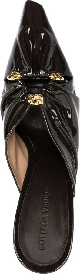 Brown Bunnie 90 Leather Mules - Image 4