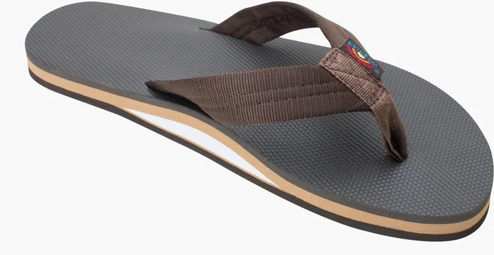 Brown Classic Rubber Single Layer Arch Support Sandal