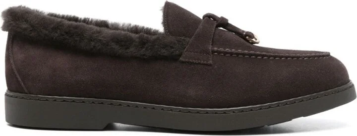Brown Cow Leather Loafers