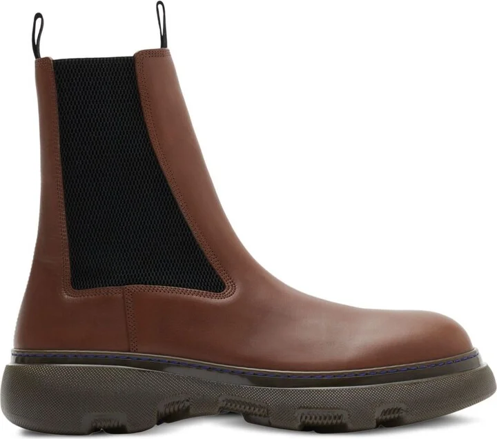 Brown Creeper Leather Chelsea Boots