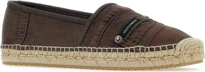 Brown Denim Espadrilles - Image 2