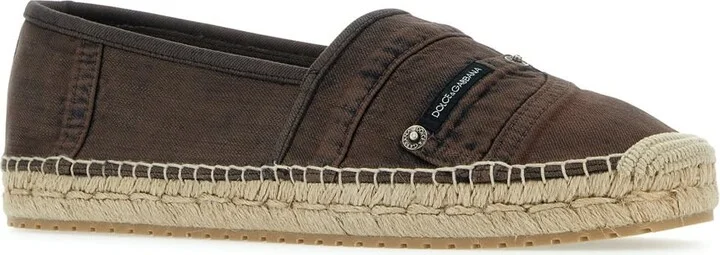 Brown Denim Espadrilles - Image 2