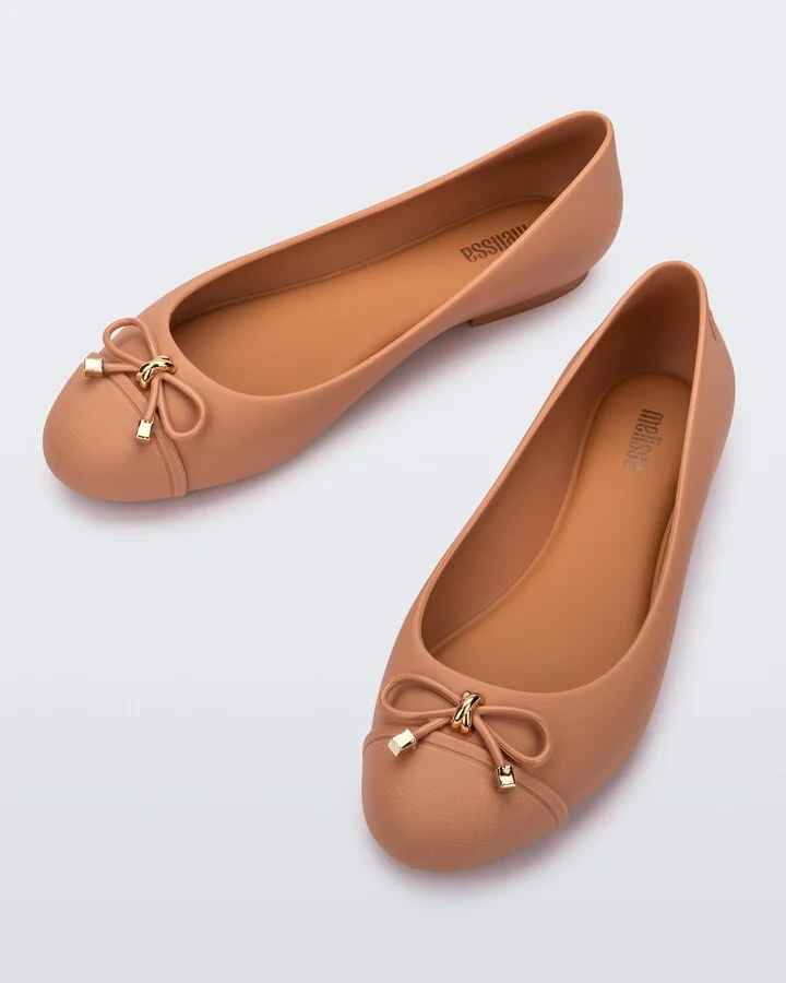 Brown Doll V Ballet Flat - Dark Beige - Image 3